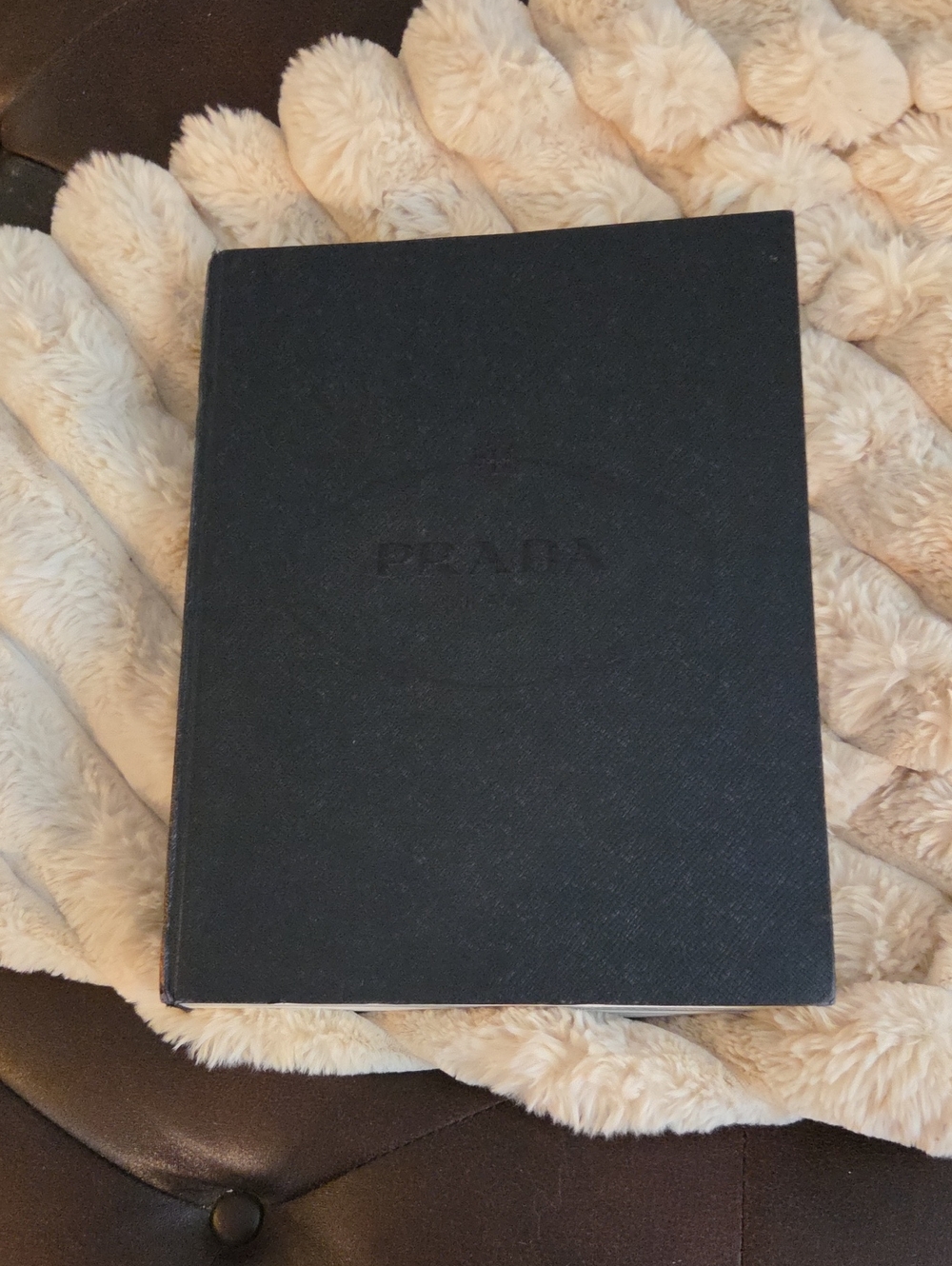 Prada Black Textured Hardcover Box Book